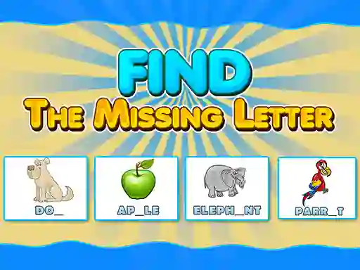 Permainan Find The Missing Letter secara online