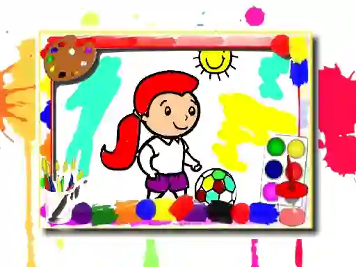 Permainan Football Coloring Book secara online