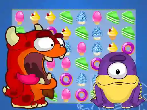 Permainan Candy Monster Match 3 secara online