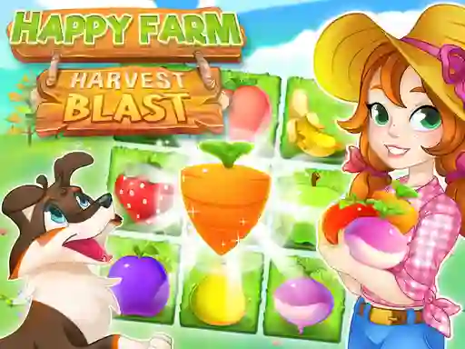 Permainan Happy Farm Harvest Blast secara online