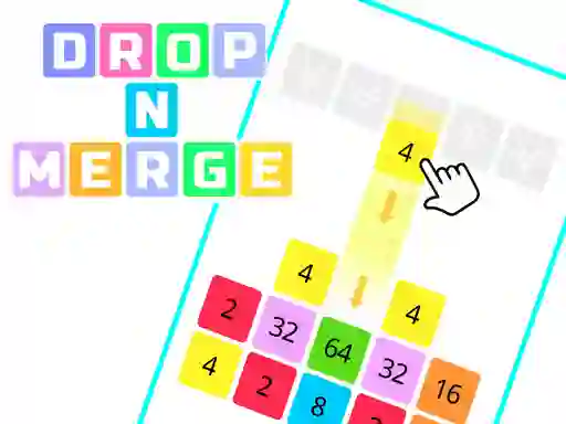 Permainan Drop N Merge Blocks secara online
