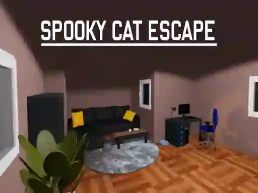 Permainan Spooky Cat Escape secara online
