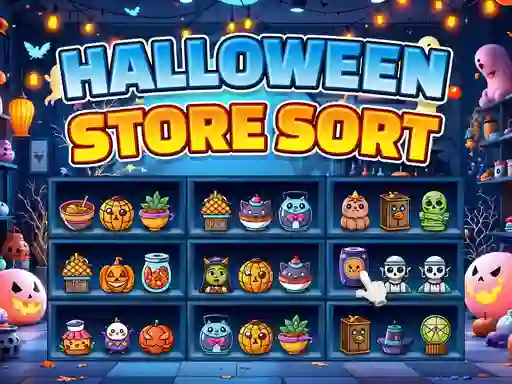 Permainan Halloween Store Sort secara online