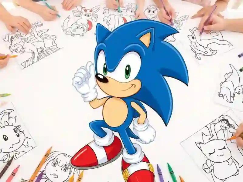 Permainan Sonic Coloring secara online