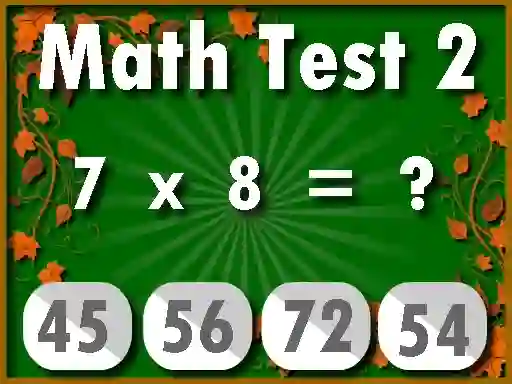 Permainan Math Test 2 secara online