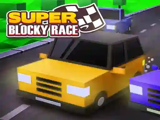 Permainan Super Blocky Race secara online