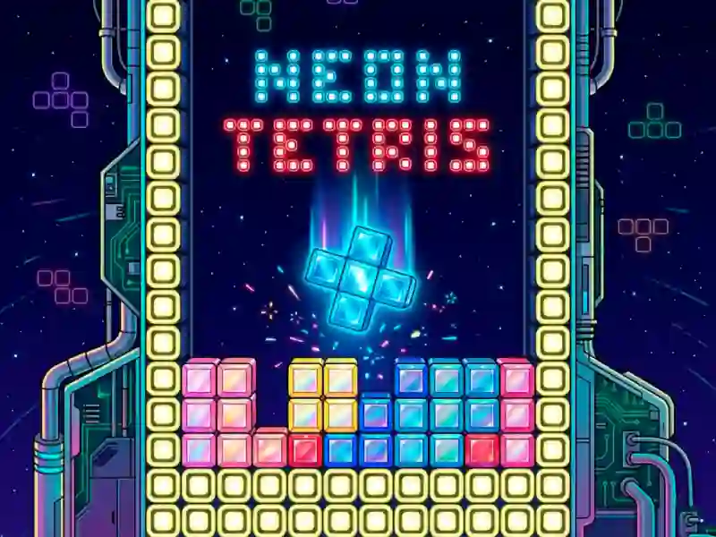 Permainan Neon Tetris secara online