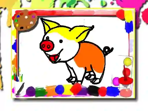 Permainan Pigs Coloring Book secara online