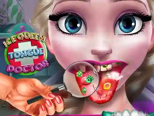 Permainan Ice Queen Tongue Doctor secara online