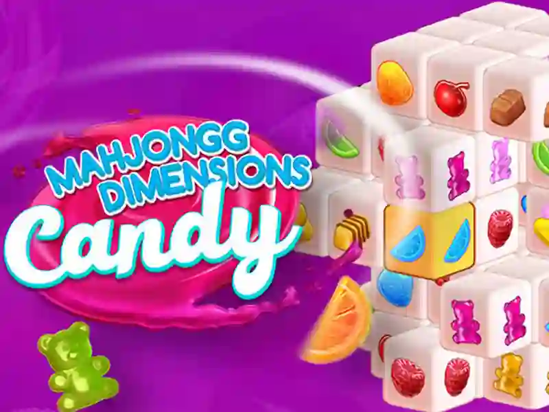 Permainan Candy 3D Mahjong secara online