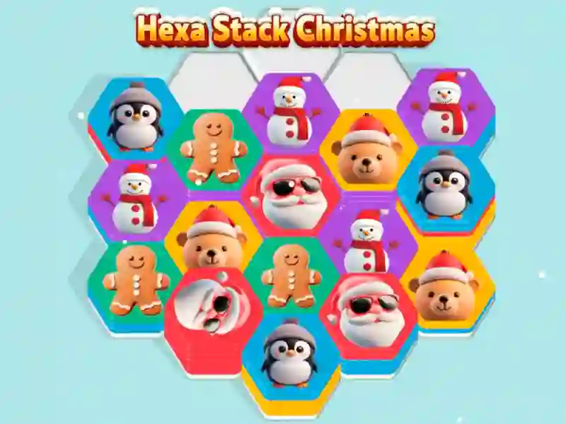 Permainan Hexa Stack Christmas secara online