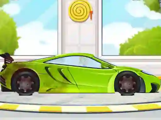 Permainan Sports Car Wash 2D secara online