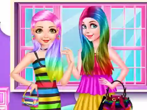 Permainan Princess Rainbow Look secara online