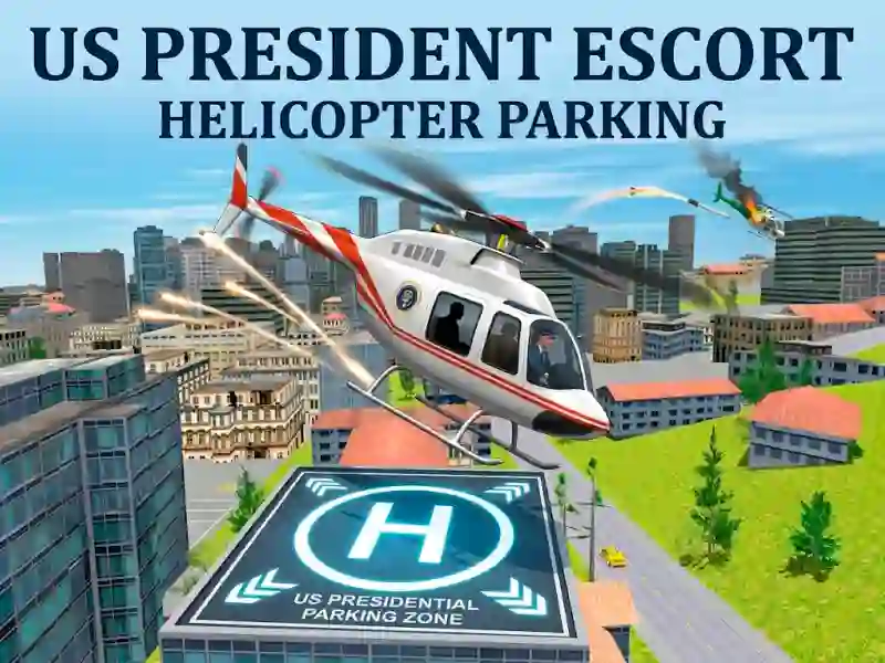 Permainan US President Escort Helicopter Parking secara online