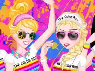 Permainan Princess Color Run secara online