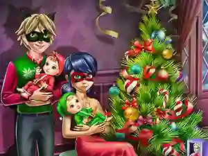Permainan Dotted Girl Family Christmas secara online