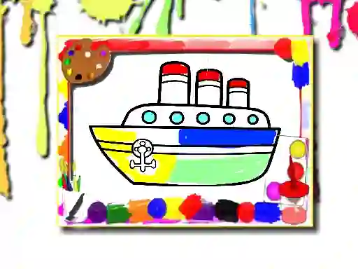 Permainan Boats Coloring Book secara online