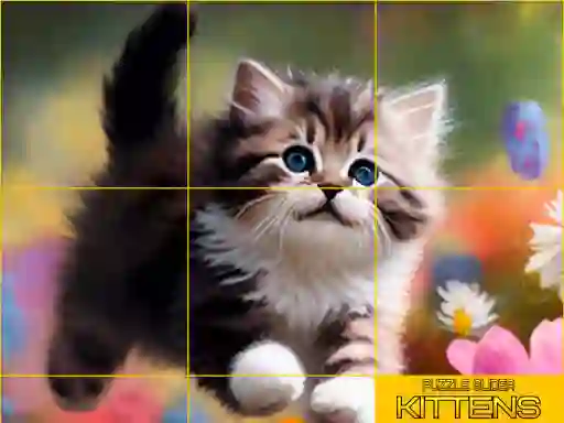 Permainan Puzzle Sliding Kittens secara online