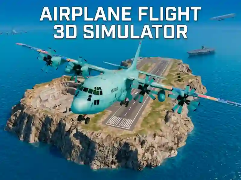 Permainan Airplane Flight 3D Simulator secara online
