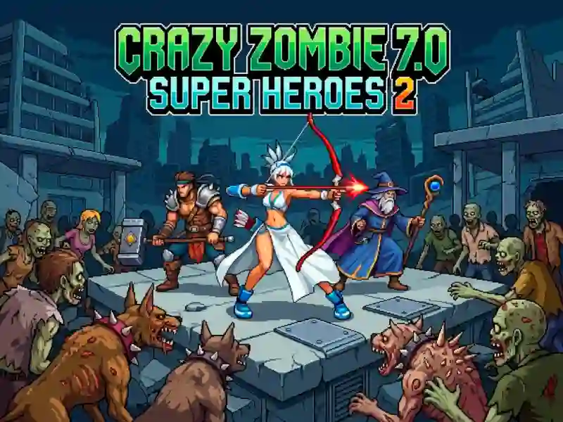 Permainan Crazy Zombie 7.0 Super Heroes 2 secara online
