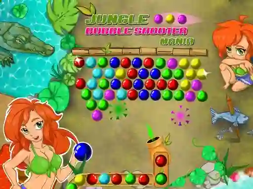 Permainan Jungle Bubble Shooter Mania secara online