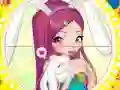 Permainan Winx bunny style: Round Puzzle secara online