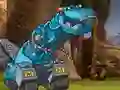 Permainan Dinotrux builder create & print secara online