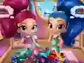 Permainan Shimmer And Shine Wardrobe Cleaning secara online