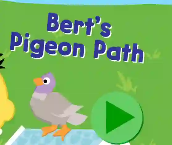 Permainan 123 Sesame Street: Bert's Pigeon Path secara online