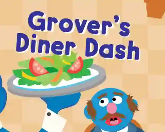Permainan 123 Sesame Street: Grover's Diner Dash secara online