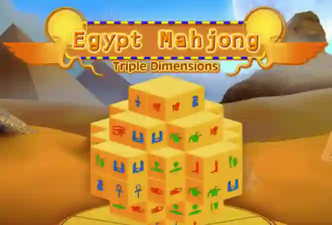 Permainan Egypt Mahjong Triple Dimensions secara online