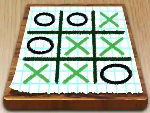 Permainan Tic Tac Toe Paper Note secara online