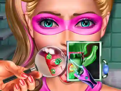 Permainan  Super Doll Tongue Doctor secara online