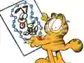 Permainan Garfield connects the dots secara online