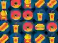 Permainan Fast Food Match 3 secara online