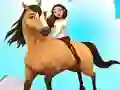 Permainan Horse Run 3D secara online