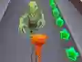 Permainan Angry Cat Run Zombies Alley secara online