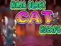 Permainan Ninja Black Cat Escape secara online