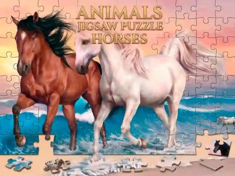 Permainan Animals Jigsaw Puzzle Horses secara online