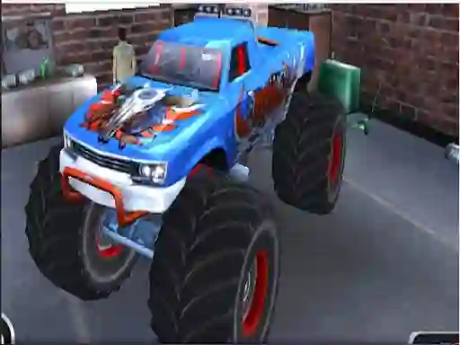 Permainan Monster Truck Stunt Adventure secara online