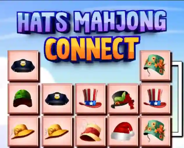 Permainan Hats Mahjong Connect secara online