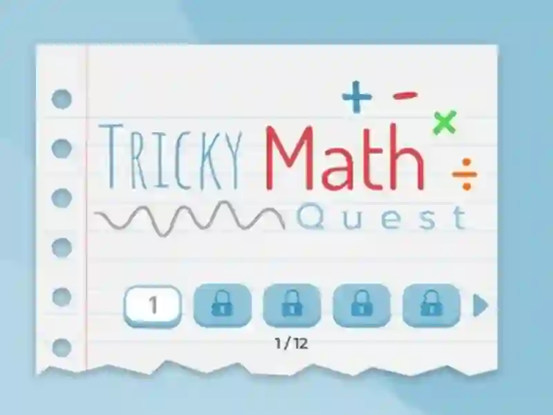 Permainan Tricky Math Quest secara online