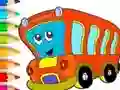 Permainan Coloring Book: Bus secara online