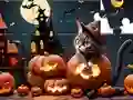 Permainan Jigsaw Puzzle: Halloween Cat secara online