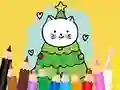 Permainan Coloring Book: Cats And Christmas Tree secara online