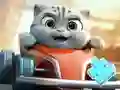 Permainan Jigsaw Puzzle: Cat Racing Driver secara online