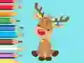 Permainan Coloring Book: Cute Christmas Reindeer secara online