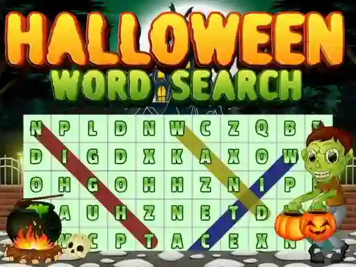 Permainan Halloween Words Search secara online