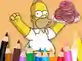Permainan Coloring Book: Simpson Doughnut secara online