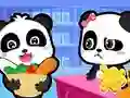 Permainan Jigsaw Puzzle: Baby Panda Supermarket secara online